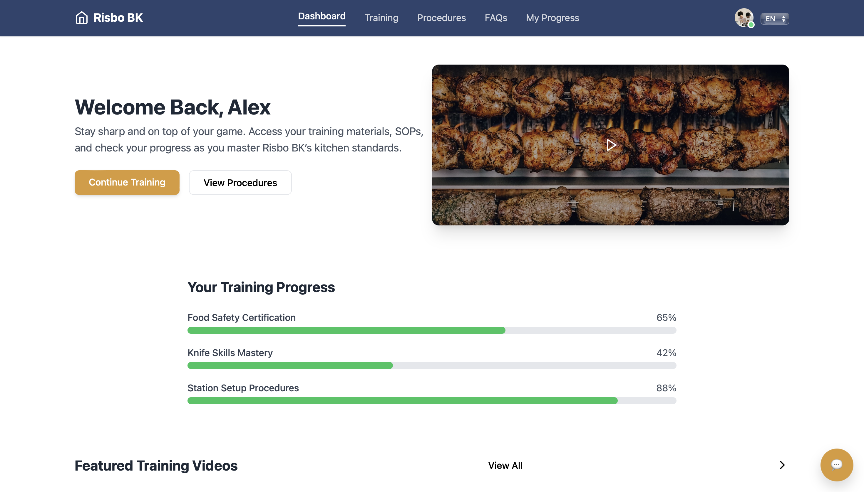 Kitchen SOP Platform preview